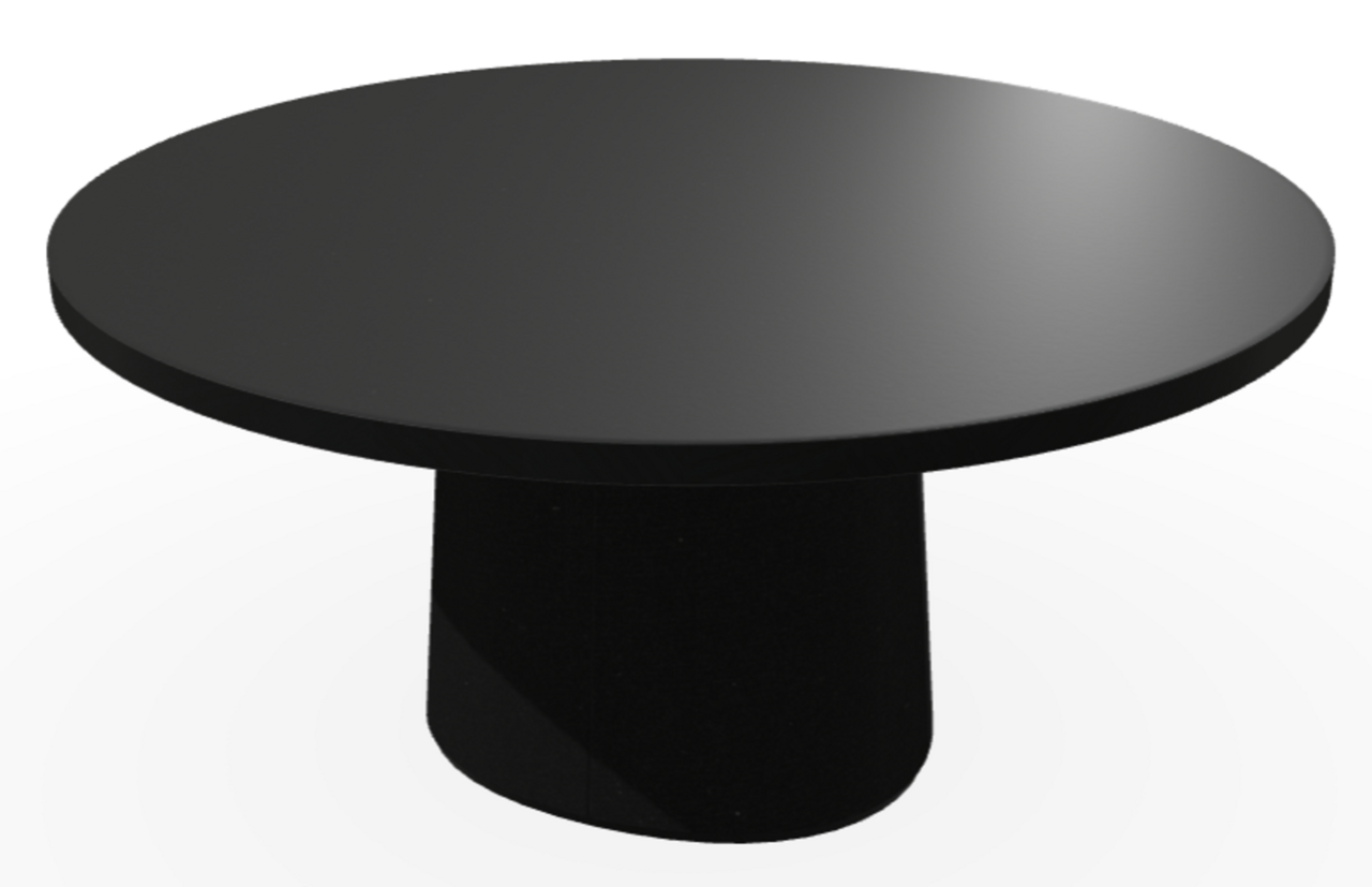 Ton p.o.v. coffee table 474 - Couchtisch - B123 Black Grain-B123 Black Grain-Gerade Kante