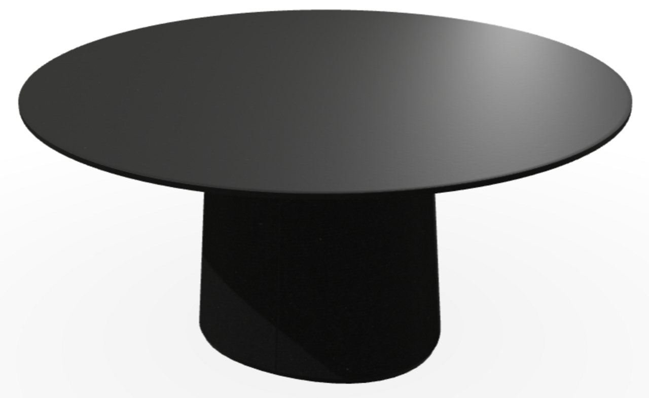 Ton p.o.v. coffee table 474 - Couchtisch - B123 Black Grain-B123 Black Grain-Niedrige Abschrägung