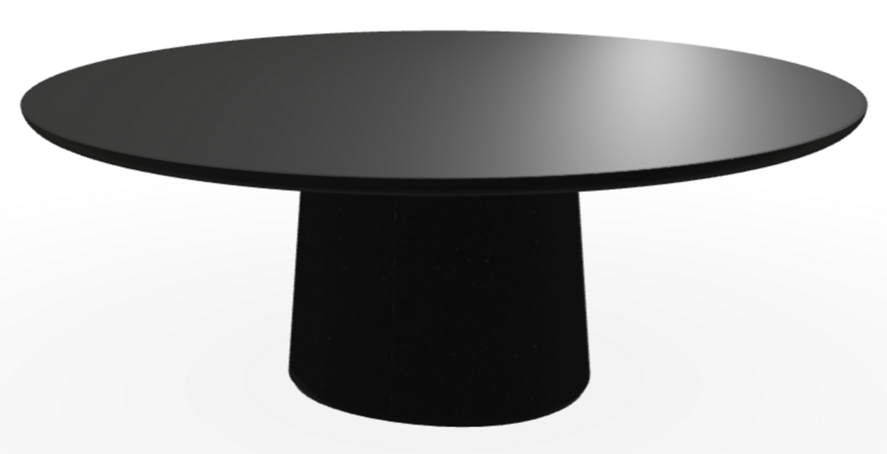 Ton p.o.v. coffee table 474 - Couchtisch - B123 Black Grain-B123 Black Grain-Niedrige Abschrägung 110