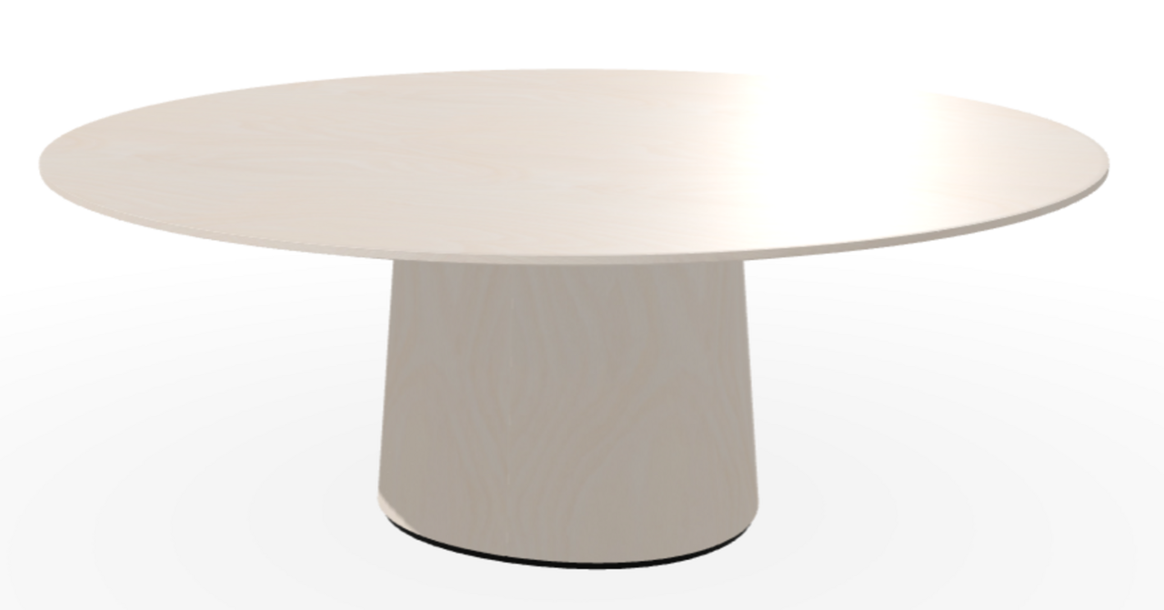 Ton p.o.v. coffee table 474 - Couchtisch - B276 White Powder-B276 White Powder-Gerade Kante 110
