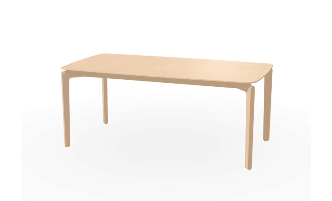 Ton Tisch Leaf 442 - Natural - 94 × 200 cm