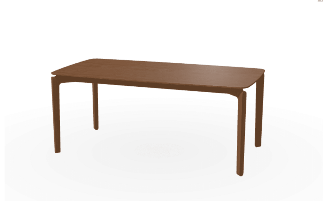 Ton Tisch Leaf 442 - B114 nougat - 105 × 240 cm