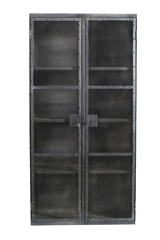 Muubs Iron Cabinet 18 With 2 Grid Doors