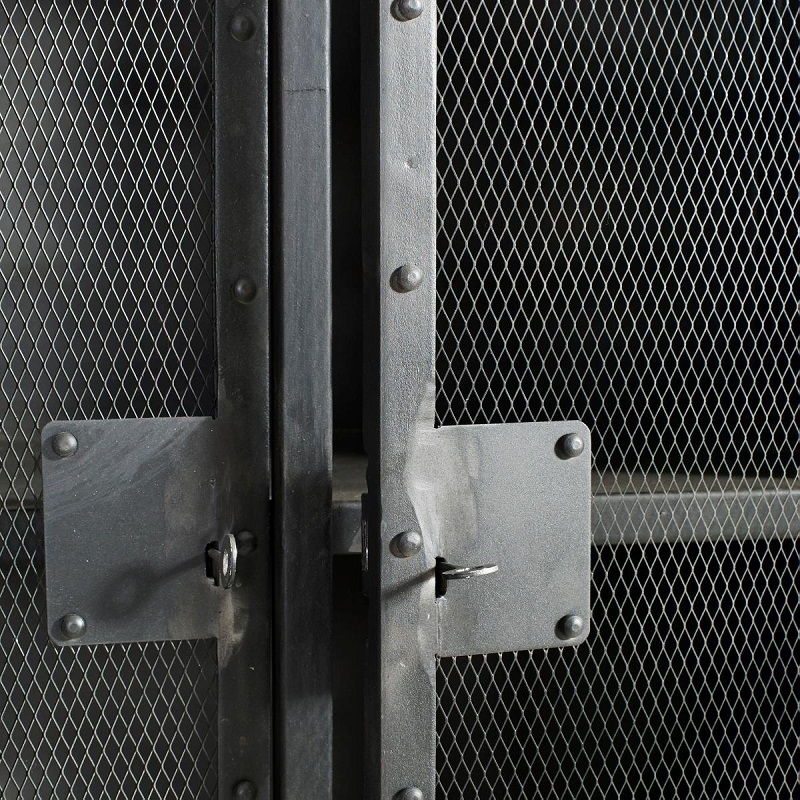 Muubs Iron Cabinet 18 With 2 Grid Doors