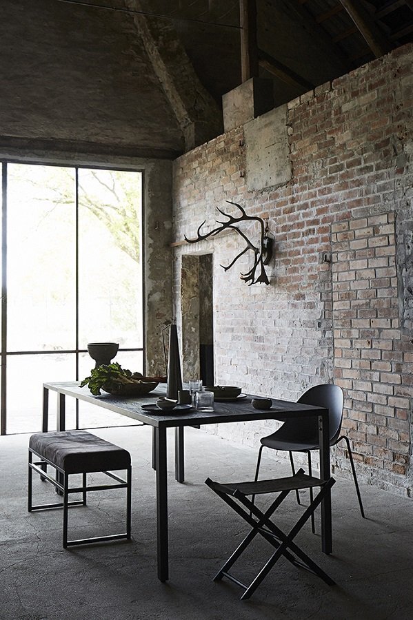 Muubs Dining chair Cocoon -  Anthracite/Black