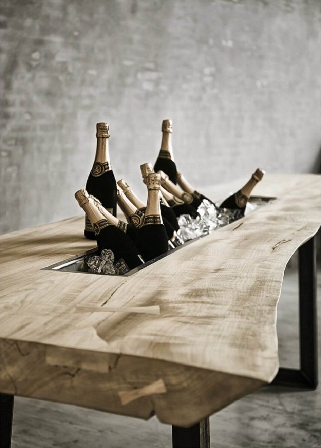 Muubs Champagne Table With Tray Gather