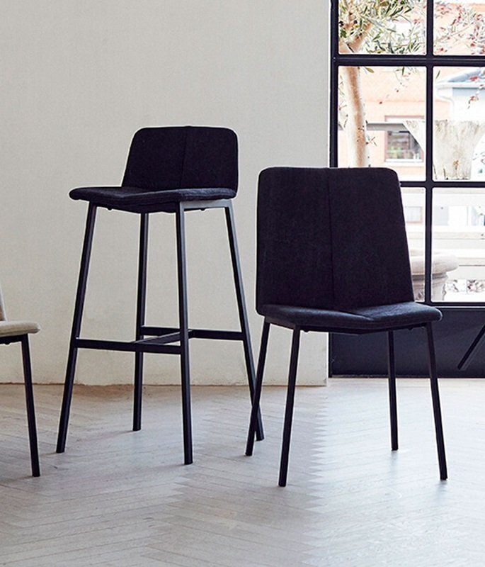 Muubs Dining Chair Chamfer Anthracite