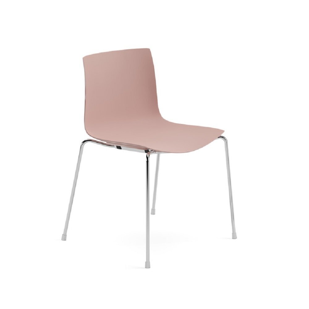 Arper Catifa 46 Stapelstuhl - altrosa_weiss