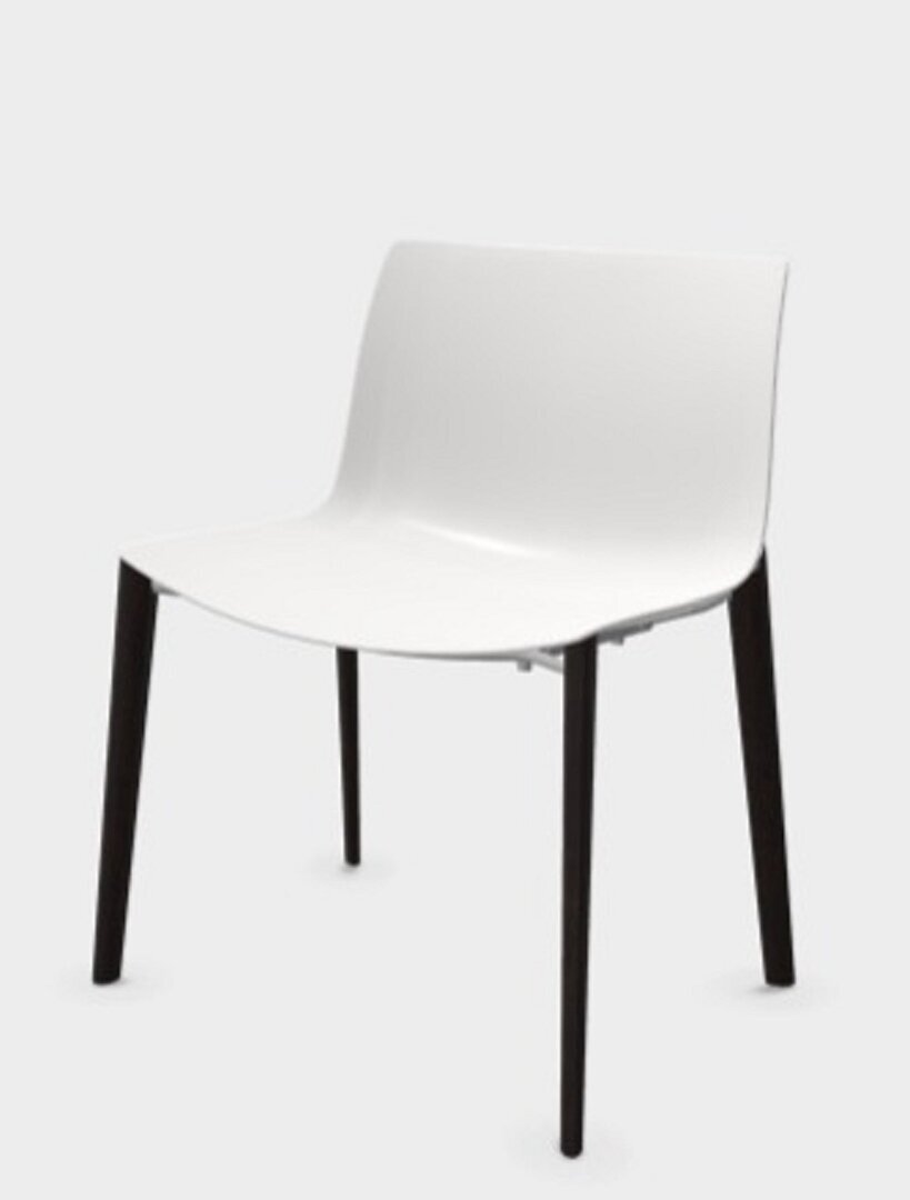 Arper Catifa 53 Stuhl - wenge gebeizt - weiß