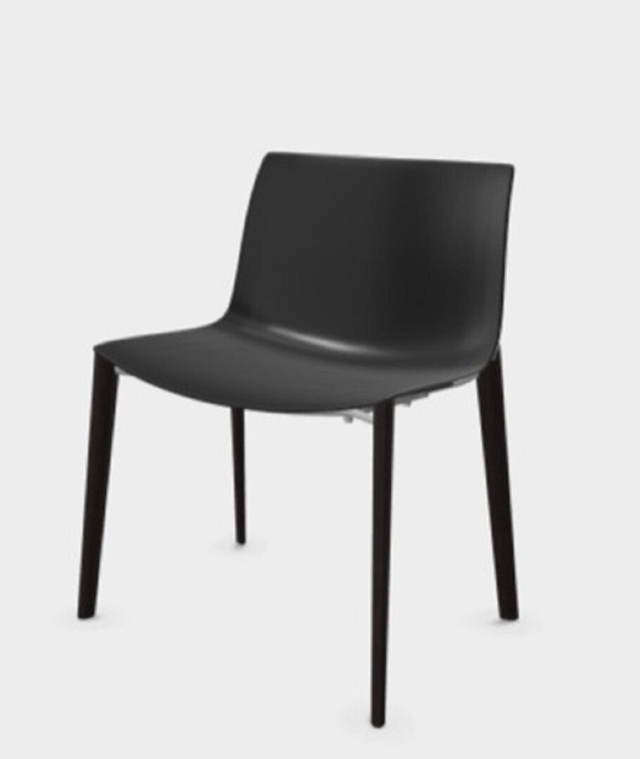 Arper Catifa 53 Stuhl - wenge gebeizt - schwarz