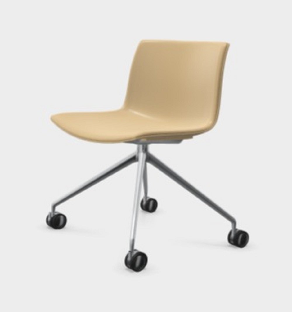 Arper Catifa 53 Stuhl Mit Rollen-Sandfarben