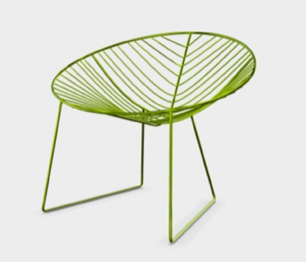 Arper Leaf Loungesessel - kein Kissen - matt grün