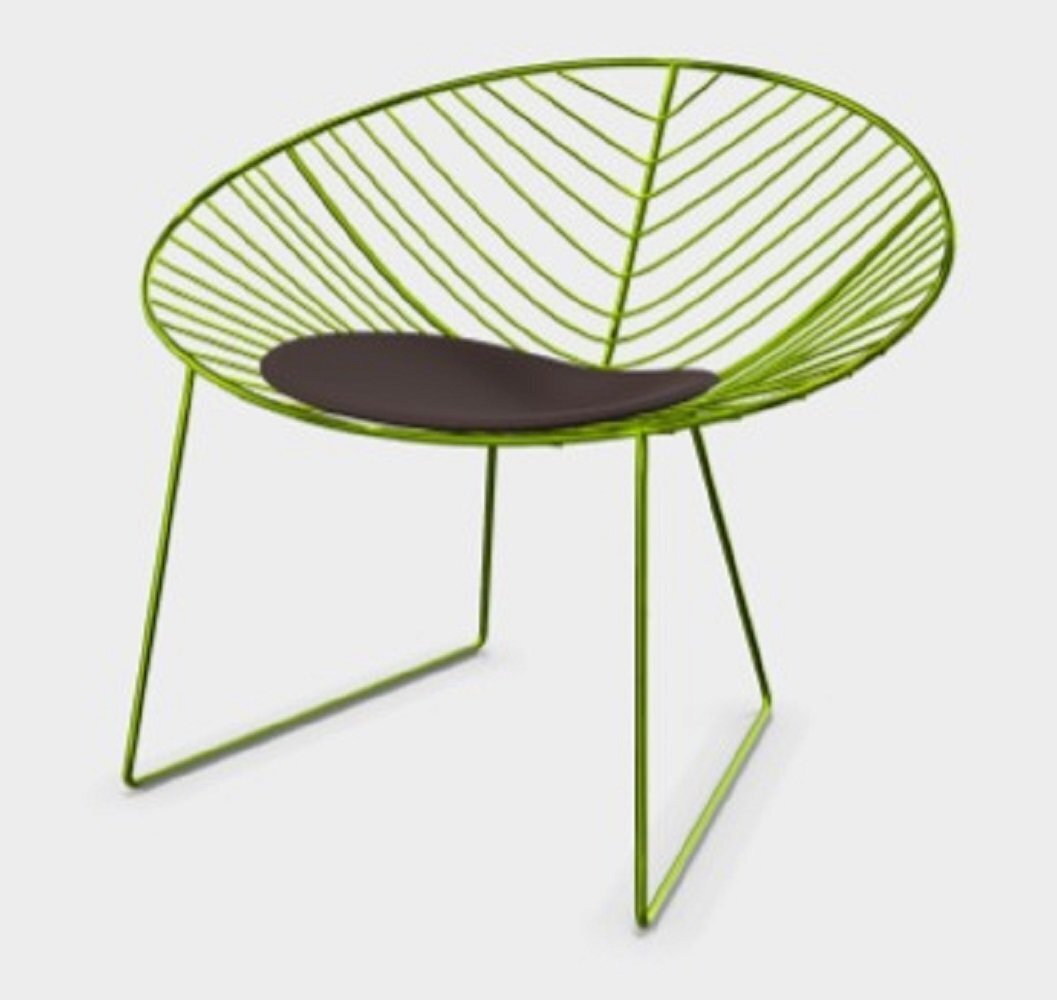 Arper Leaf Loungesessel - Polyurethan - matt grün