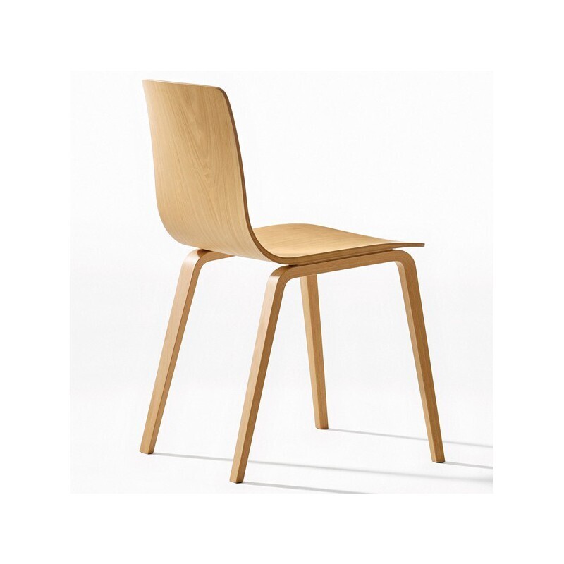 Arper Aava Stuhl Einfarbig-Birke natur