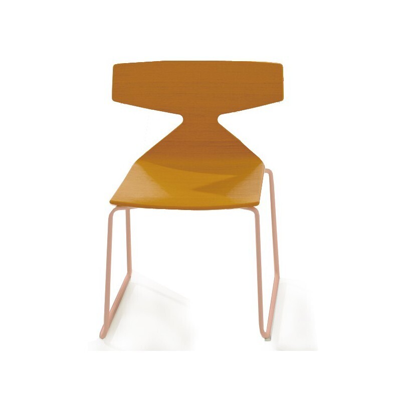 Arper Saya Rosa Gestell Kinderstuhl-Holz