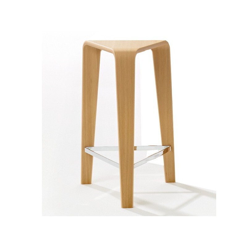 Arper Ply 3801 Hocker Höhe 64 cm-Eiche