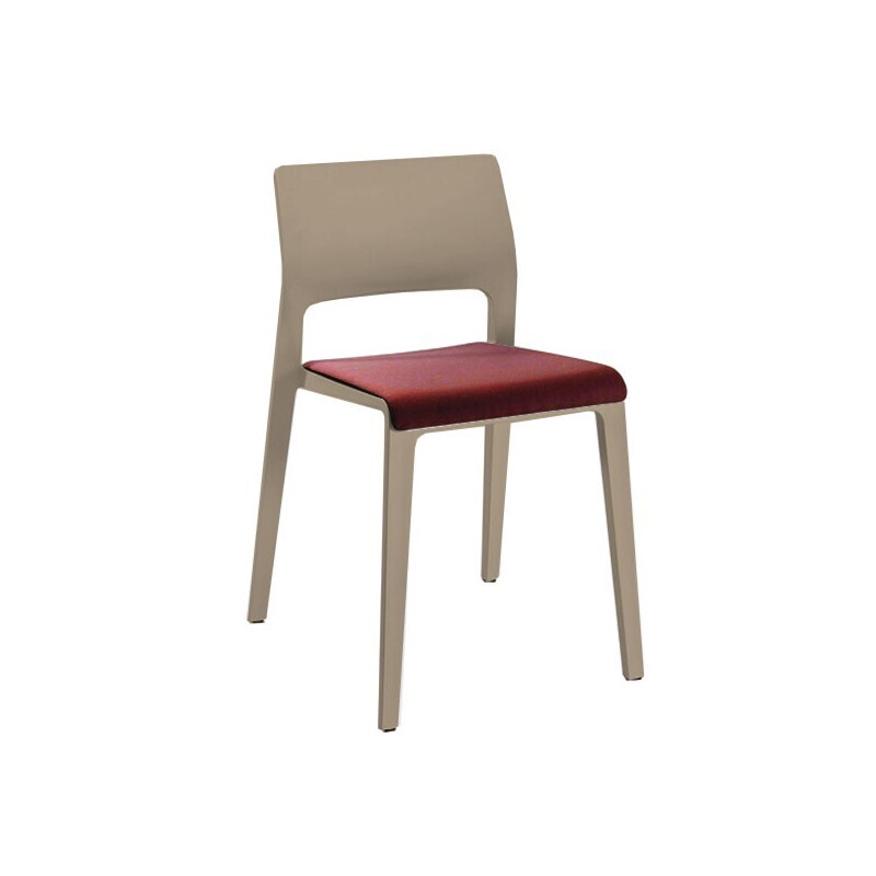 Arper Juno 3604 Sand mit Sitzpolster Stuhl-Rot