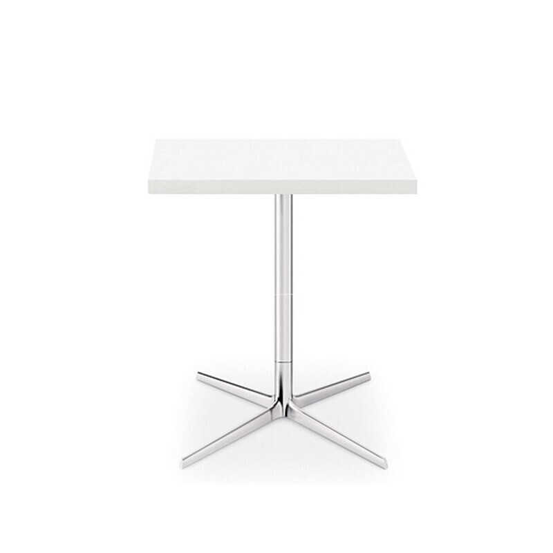 Arper Fred H 74 Beistelltisch/Küchentisch-Aluminium Glänzend