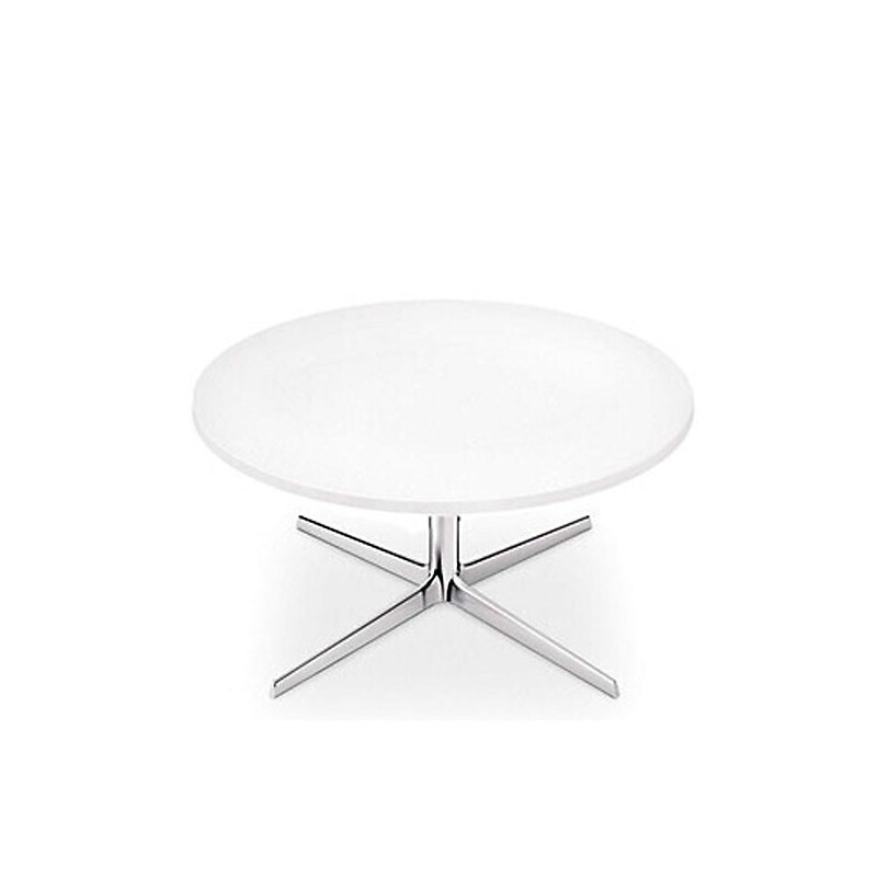 Arper Fred H 36,4 Runder Couchlltisch - Aluminium Glänzend
