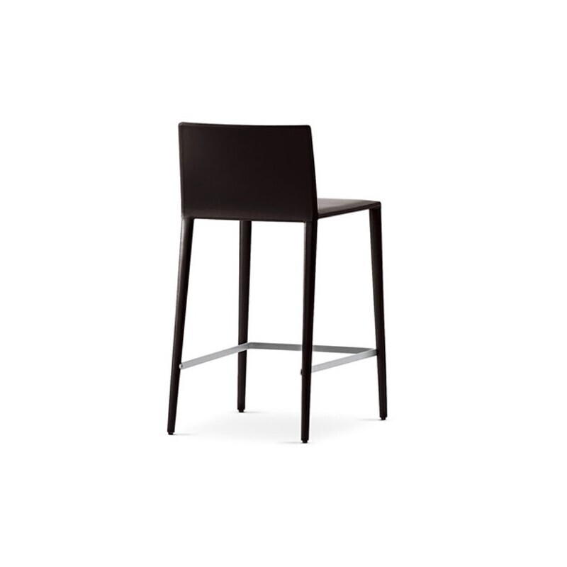 Arper Norma 1714 CT Leder Hocker 64 cm Höhe