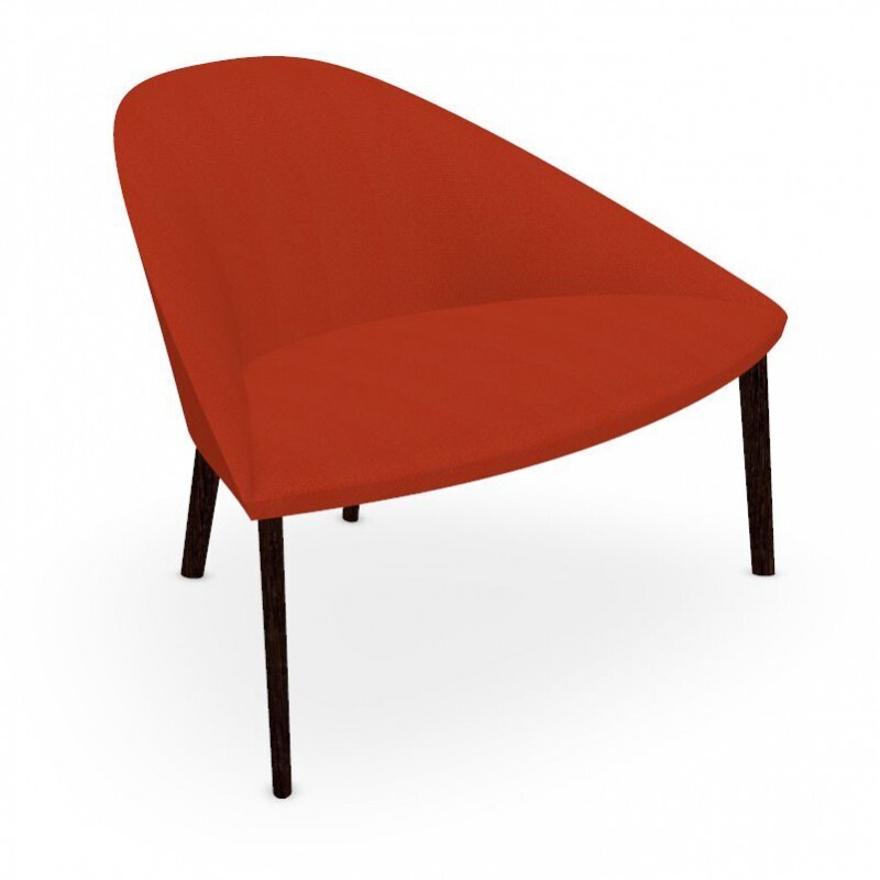 Arper Colina M Holzgestell Sessel - Sand / Wenge