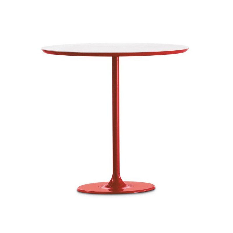 Arper Dizzie Beistelltisch - weiss / rot