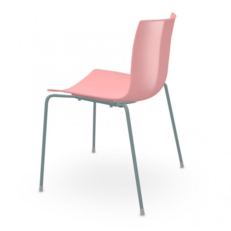 Arper Catifa 46 0251 Einfarbig Stuhl-Altrosa PO116