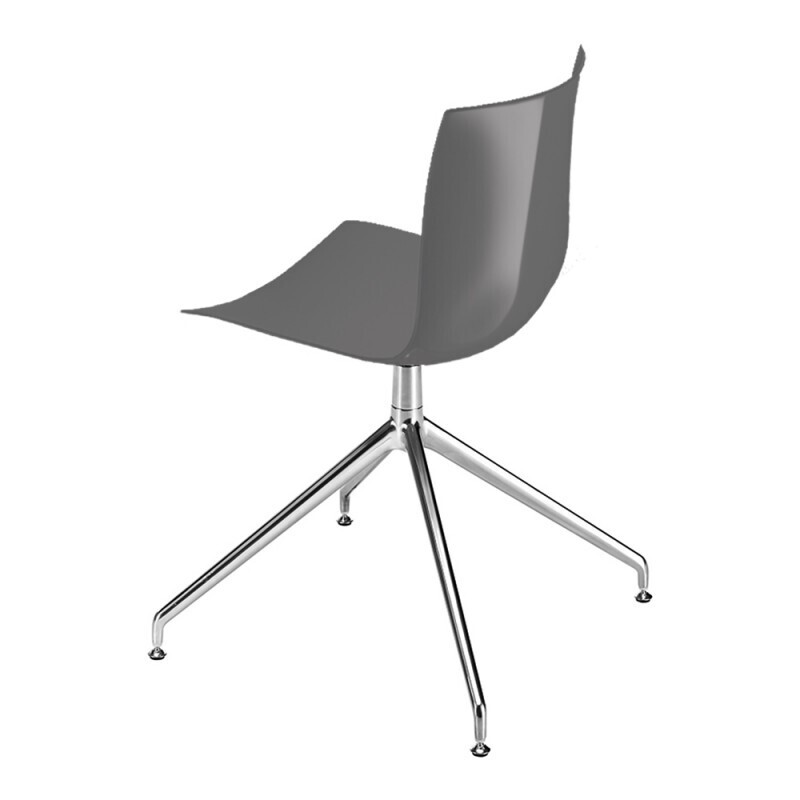 Arper Catifa 46 0368 Drehfussgestell Stuhl - Anthrazit PO112