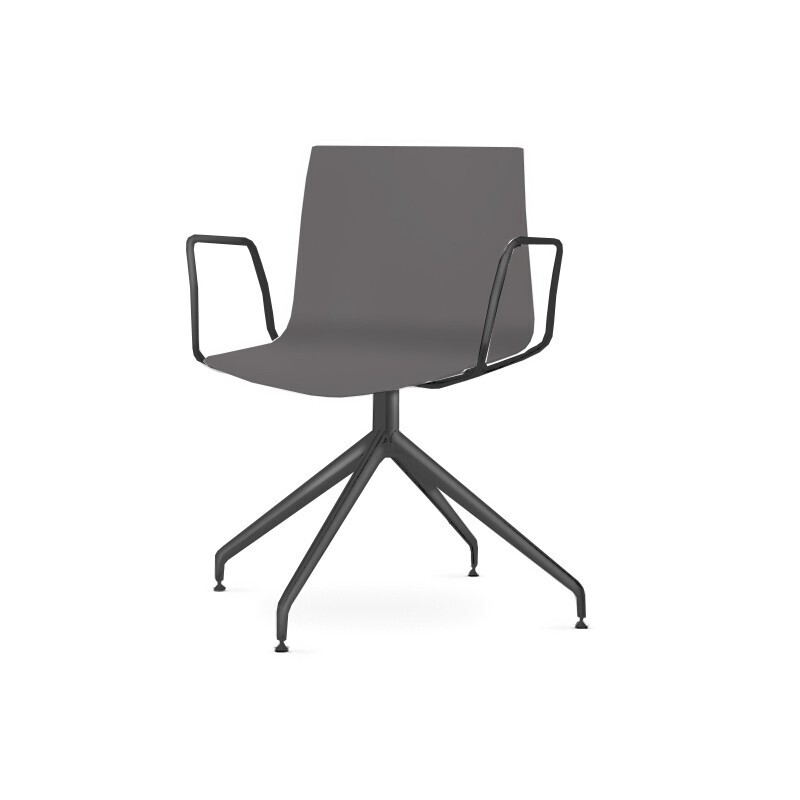 Arper Catifa 46 0368 Drehfussgestell Stuhl-Anthrazit PO112