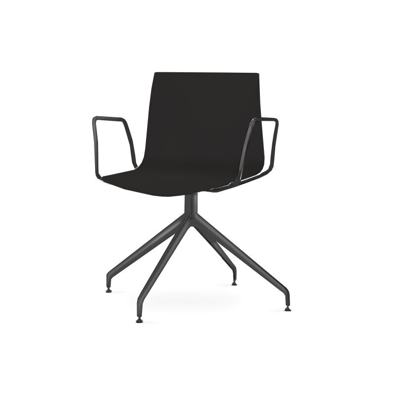 Arper Catifa 46 0368 Drehfussgestell Stuhl-Schwarz PO109