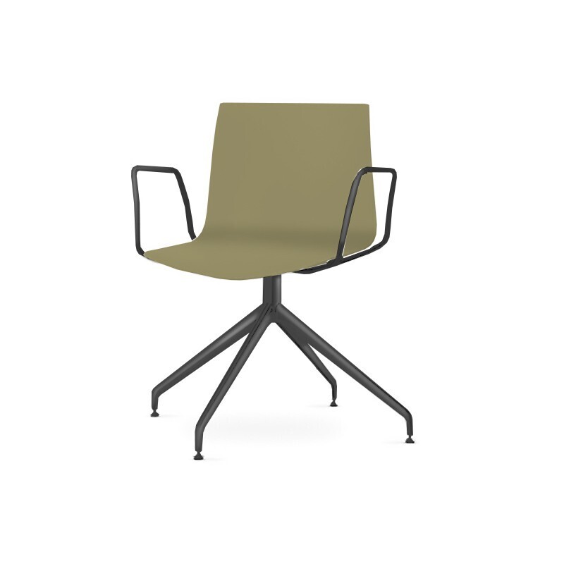 Arper Catifa 46 0368 Drehfussgestell Stuhl-Taubengrau PO114