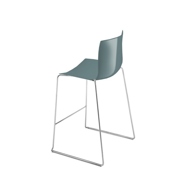Arper Catifa 46 0471 Einfarbig Barhocker 76 cm - Petrol PO117