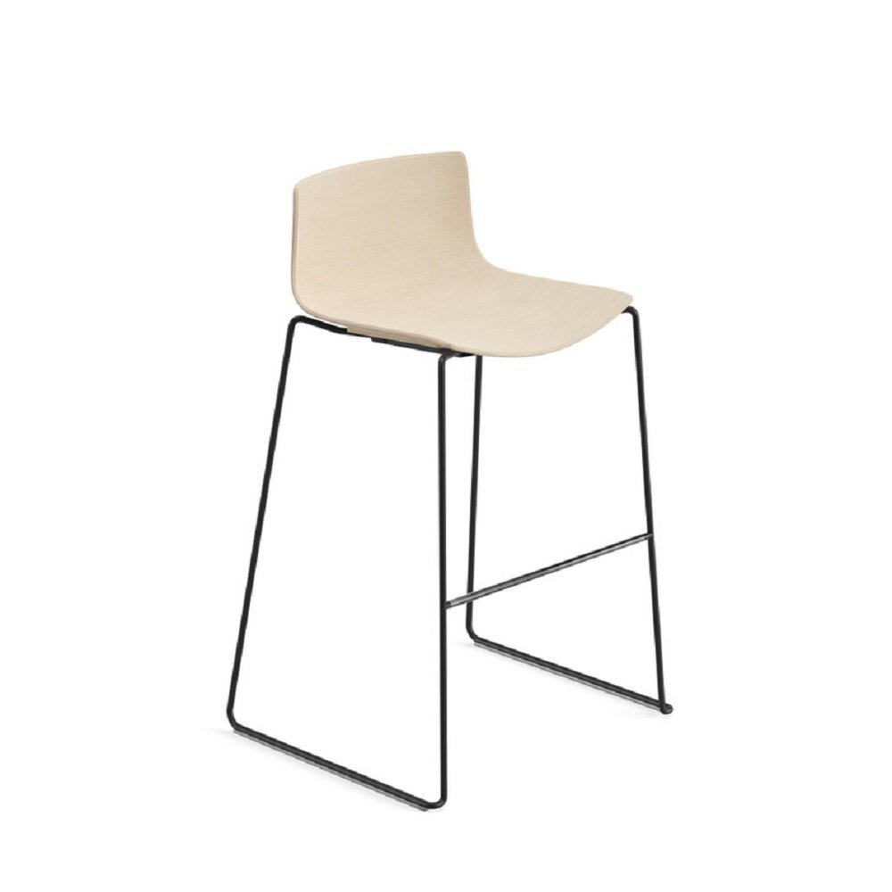 Arper Catifa 46 H 101cm Barhocker - Black-Eiche gebleicht