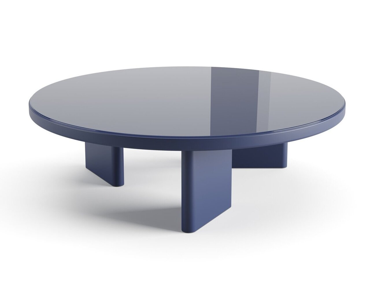 Arper Roopa 7300 - Runder Beistelltisch - V76 Midnight Blue