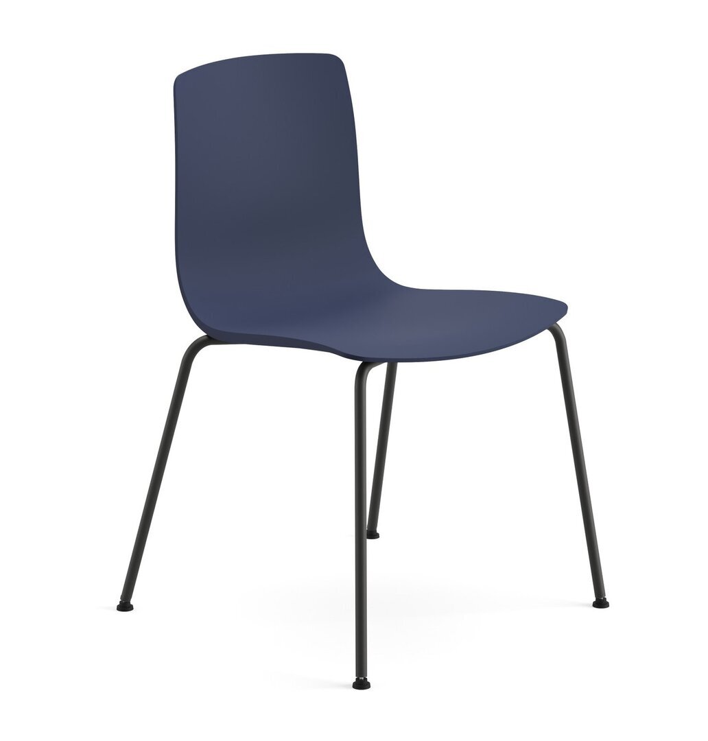 Arper Aava 02 - 7600 - Stuhl - V25 Schwarz matt  - PG00014 - Blau