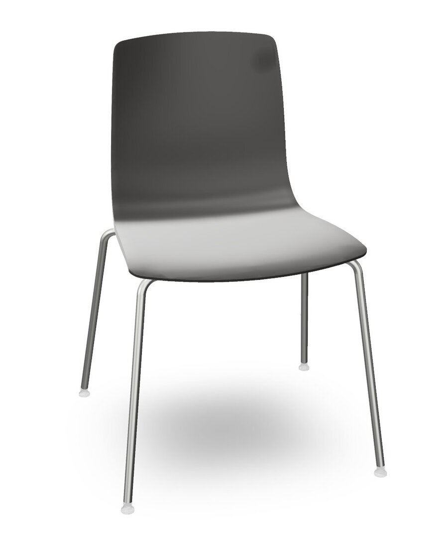Arper Aava 02 - 7600 - Stuhl - V 68 Weiß matt - PG00015 - Anthrazit