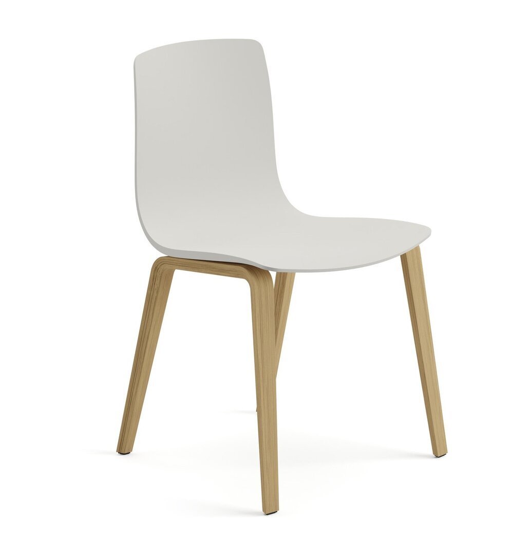 Arper Aava 02 - 7602 - Stuhl - L0022 - Eiche Natur - PG00011 Weiss