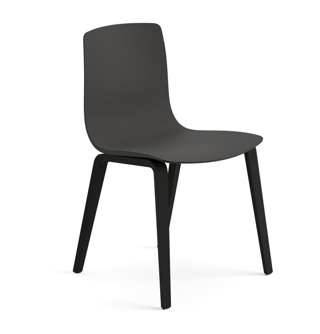 Arper Aava 02 - 7602 - Stuhl - L0006 - Schwarz - PG00015 Anthrazit