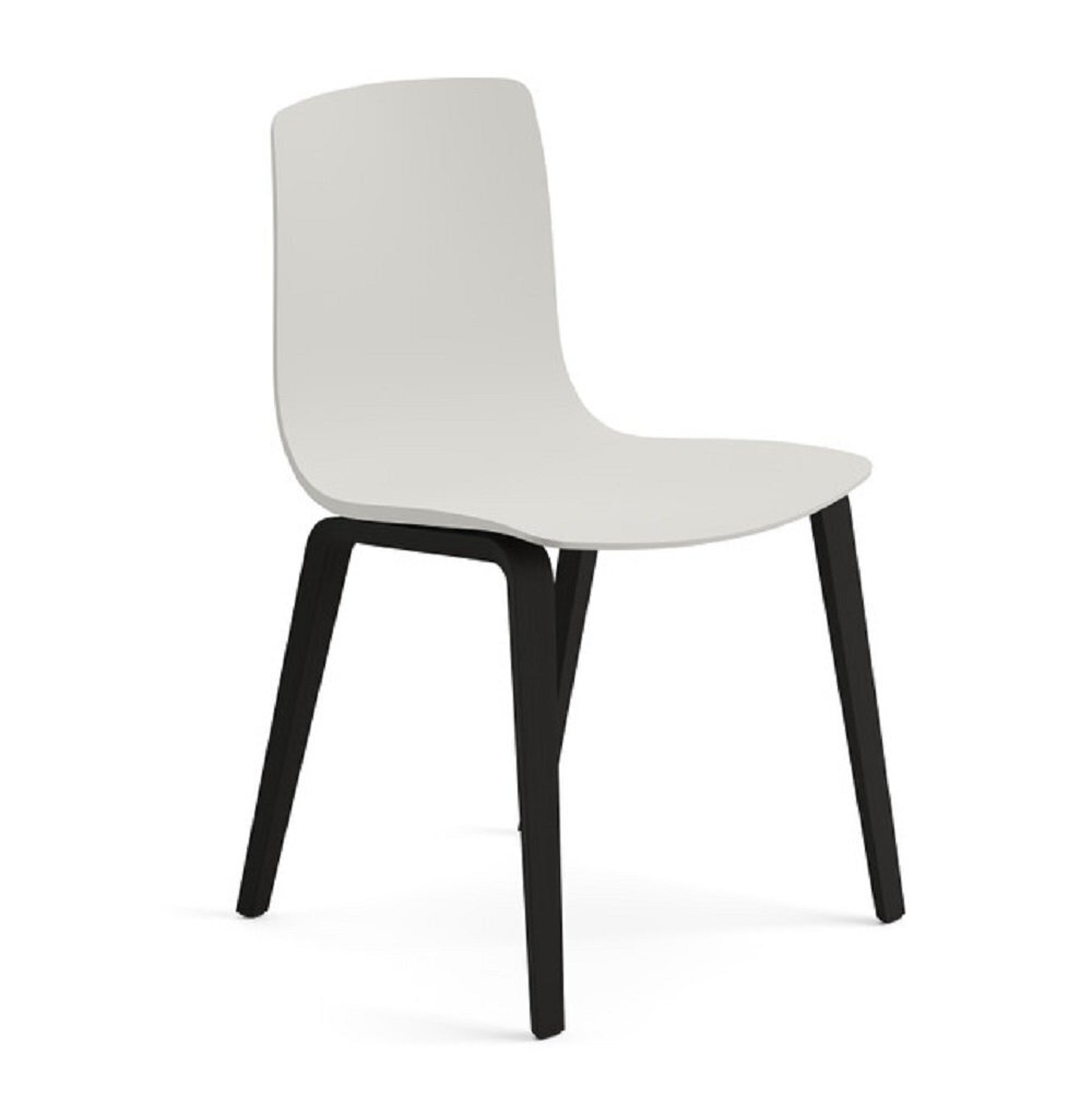Arper Aava 02 - 7602 - Stuhl - L0006 - Schwarz - PG00011 Weiss