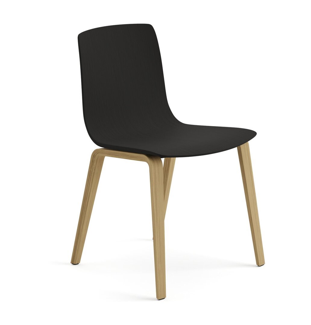 Arper Aava 02 - 7625 - Stuhl - L0022 - Eiche Natur - L0006 - Schwarz