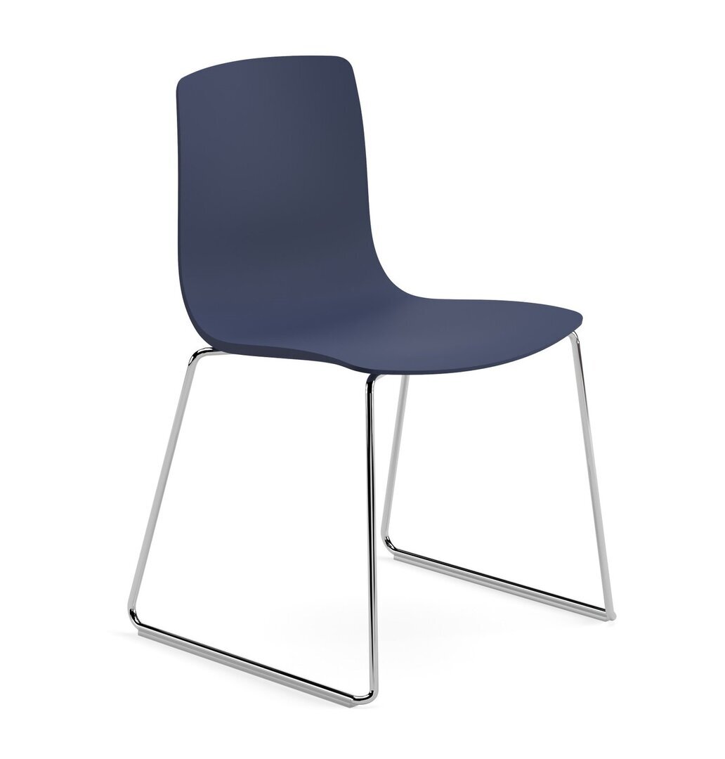 Arper Aava 02 - 7601 - Kufengestell Stuhl - Chrom - PG00014 - Blau