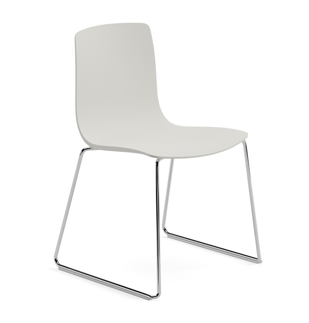 Arper Aava 02 - 7601 - Kufengestell Stuhl - Chrom - PG00011 - Weiss