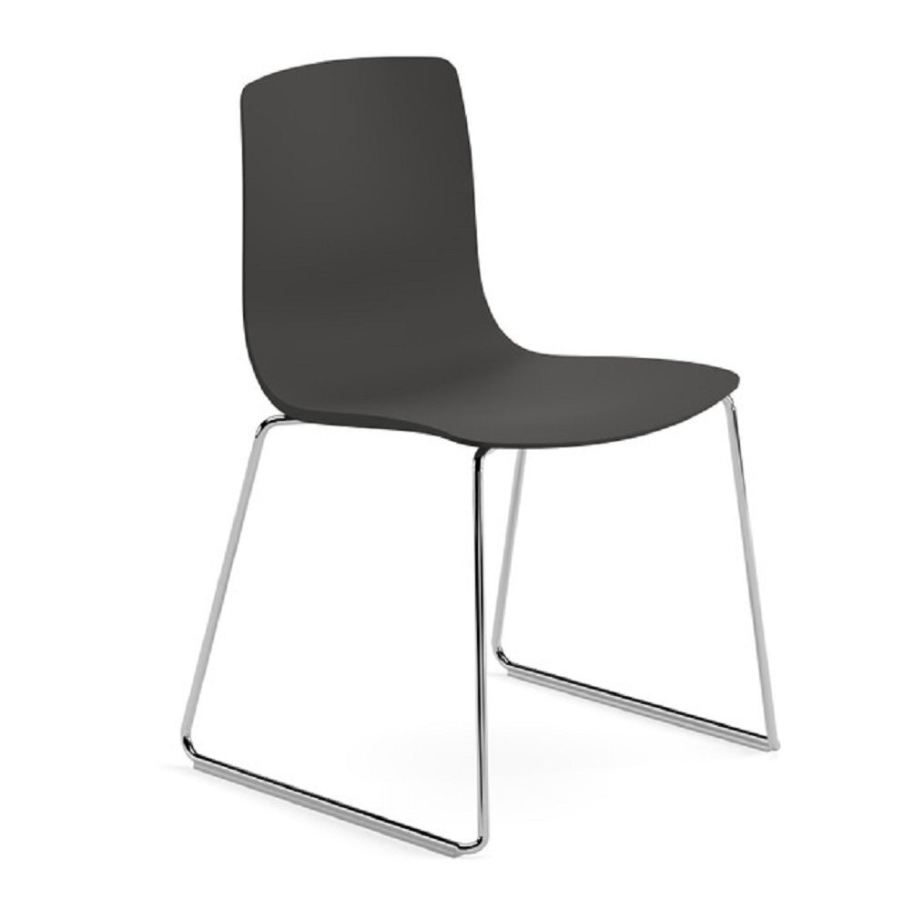 Arper Aava 02 - 7601 - Kufengestell Stuhl - Chrom - PG00015 - Anthrazit