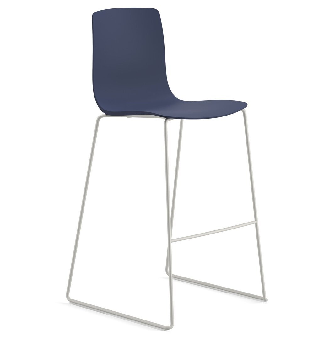 Arper Aava 02 - 7606 - Barhocker - V 68 Weiß matt - PG00014 - Blau