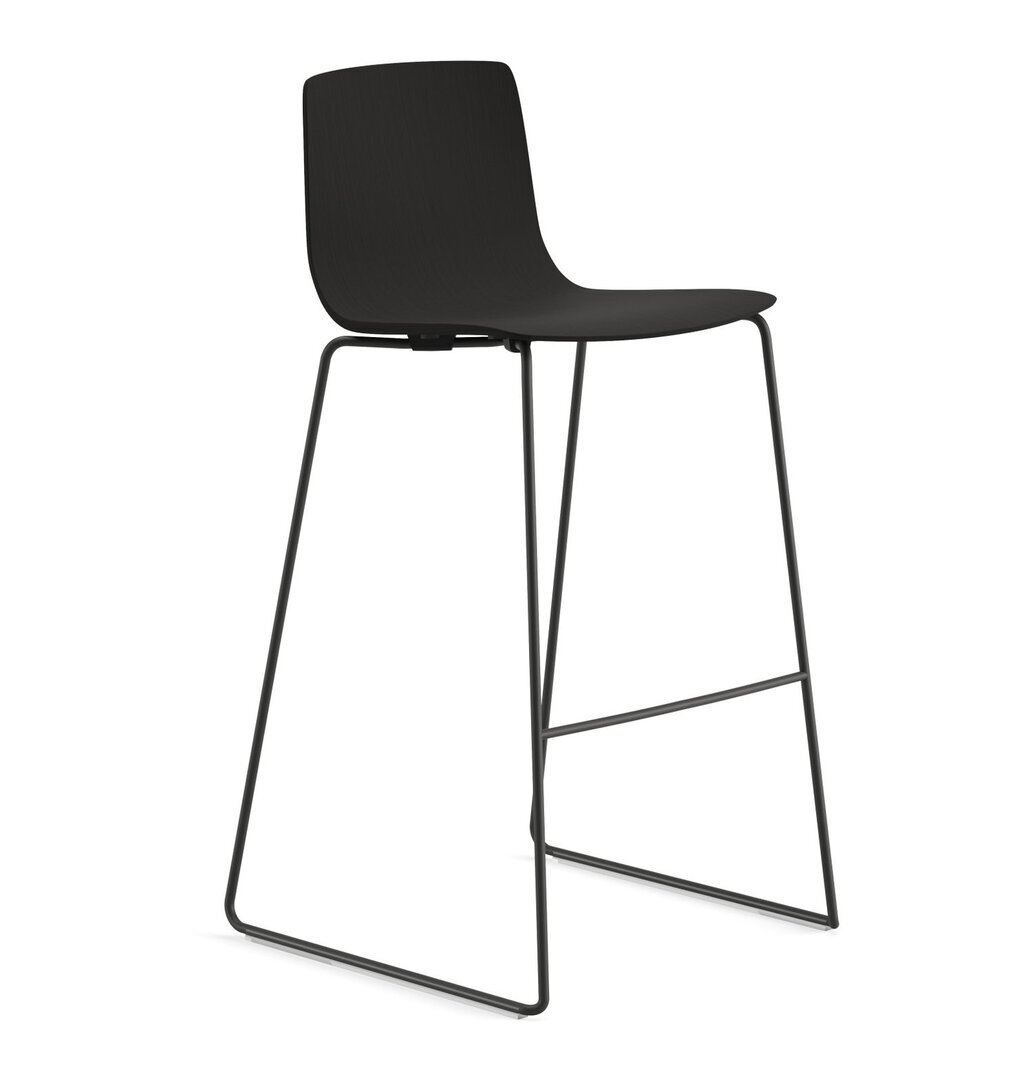 Arper Aava 02 - 7629 - Barhocker - V25 Schwarz matt  - L0006 - Schwarz