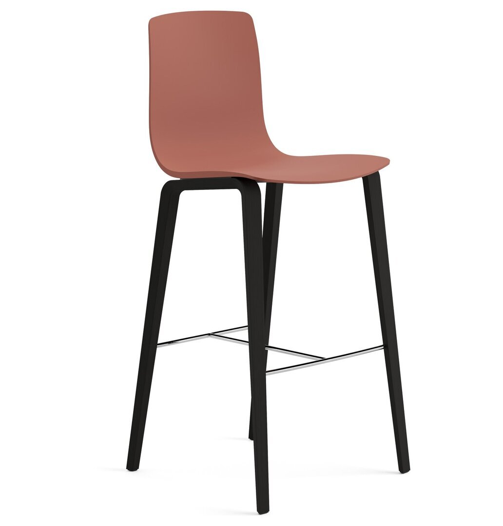 Arper Aava 02 - 7608 - Barhocker - L0006 - Schwarz - PG00012 - Terrakotta