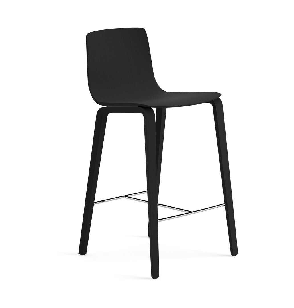 Arper Aava 02 - 7630 - Thekenhocker - L0006 - Schwarz - L0006 - Schwarz