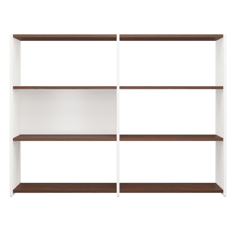 Joval Highboard Rebar 3.3 Nussbaum Reinweiss