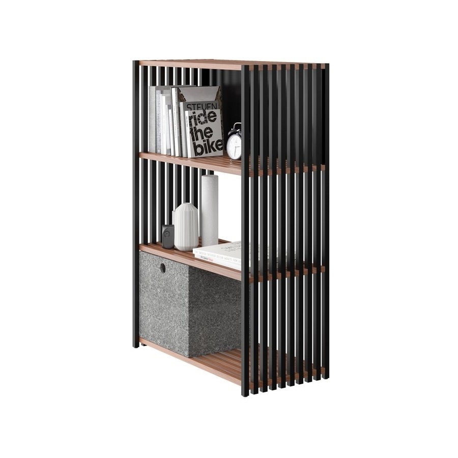 Joval Sideboard Rebar 3.0 Nussbaum Graphitschwarz