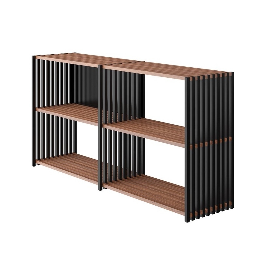 Joval Sideboard Rebar 2.2 Nussbaum Graphitschwarz